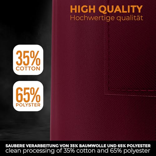LEFUNDA® Kochschürze Wasserdicht Schürze mit 3 Taschen Verstellbare Grillschürze mit langen Bändern Küchenschürze für Männer Damen Küche BBQ Restaurant Café Backen