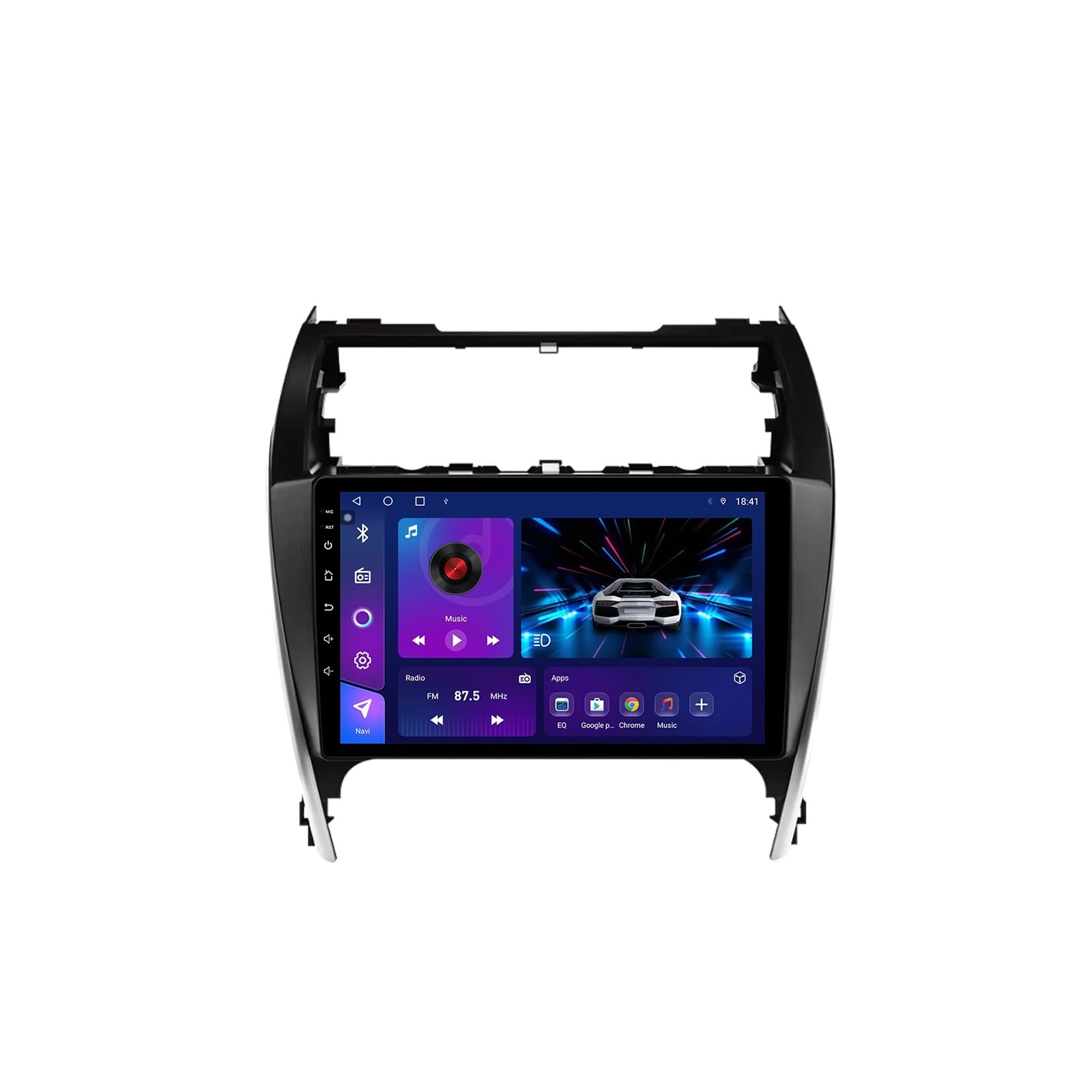 Radio samochodowe Android 15 2 DIN z 10-calowym ekranem dotykowym do Toyoty Camry 2012-2014 z kamerą cofania/Carplay/BT/FM/GPS/USB/WIFI/sterowaniem z kierownicy/audio samochodowe (EP60 6+128