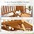 Devoko Acacia Wood Outdoor Bench, 2-Person Garden Bench with Pull-Out Table