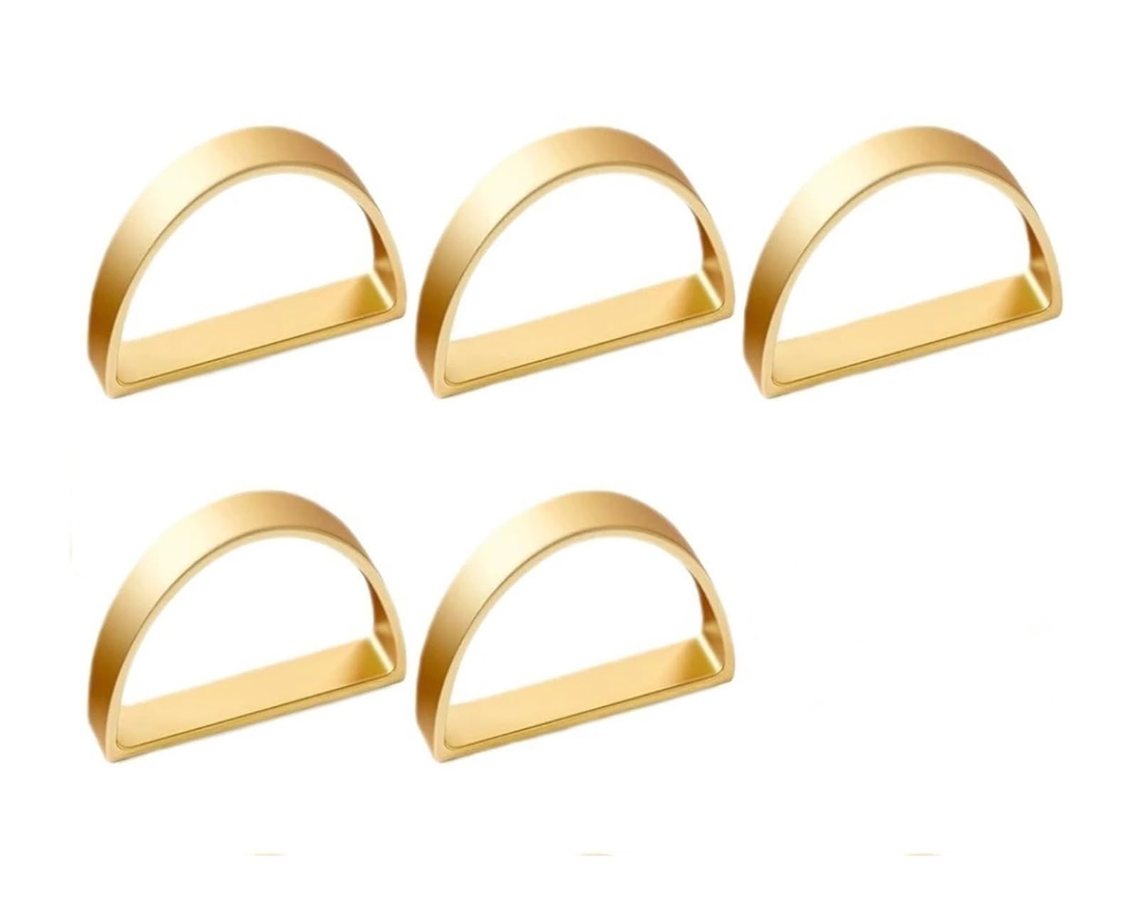 Gold Napkin Rings 36PCS Metal Table Holders for Wedding Christmas Dinner