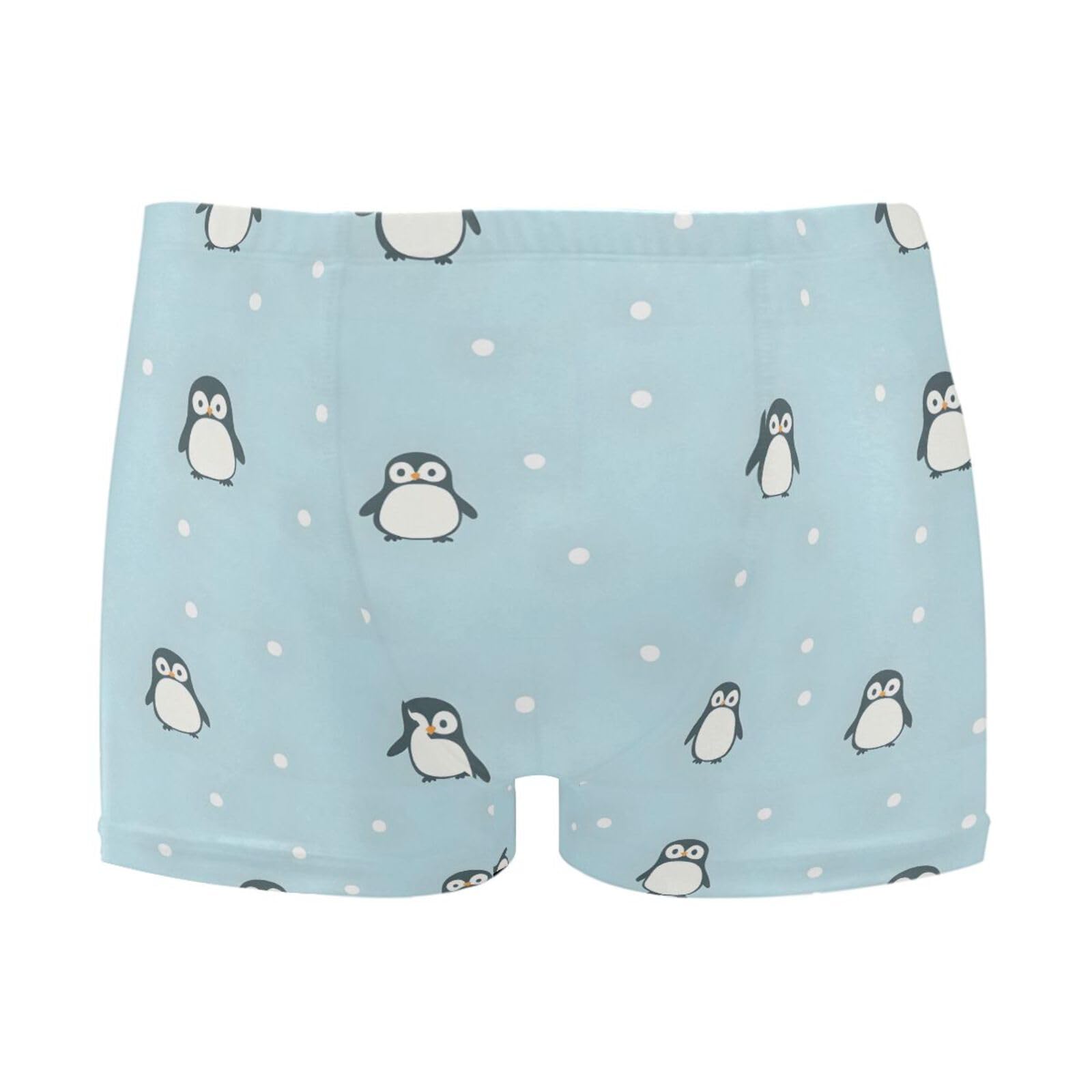 UMIRIKO Cute Penguins Christmas Mens Swim Trunks Swimwear Bathing Suit Swim Brief Square Leg Board Short S-3XL 202b8040