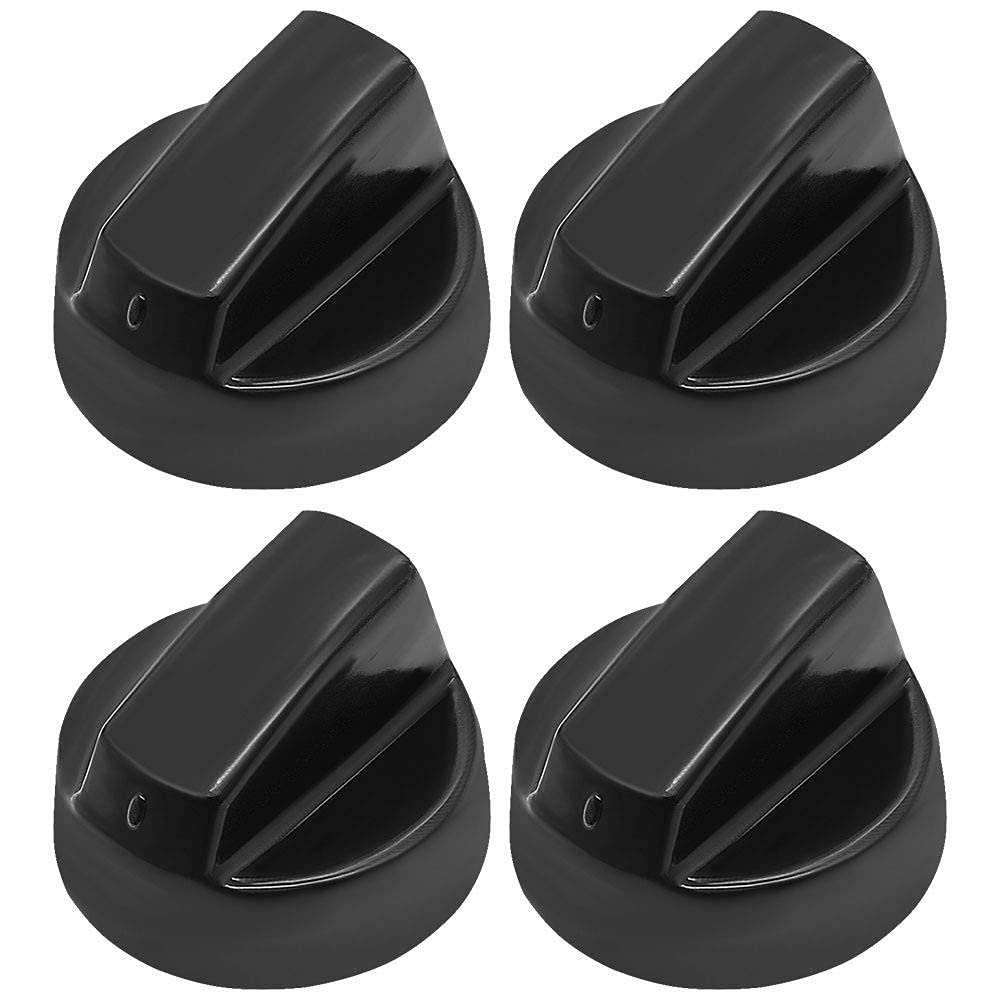 AMI PARTS Black Oven Control Switch Knob with 12 Adapters for Oven