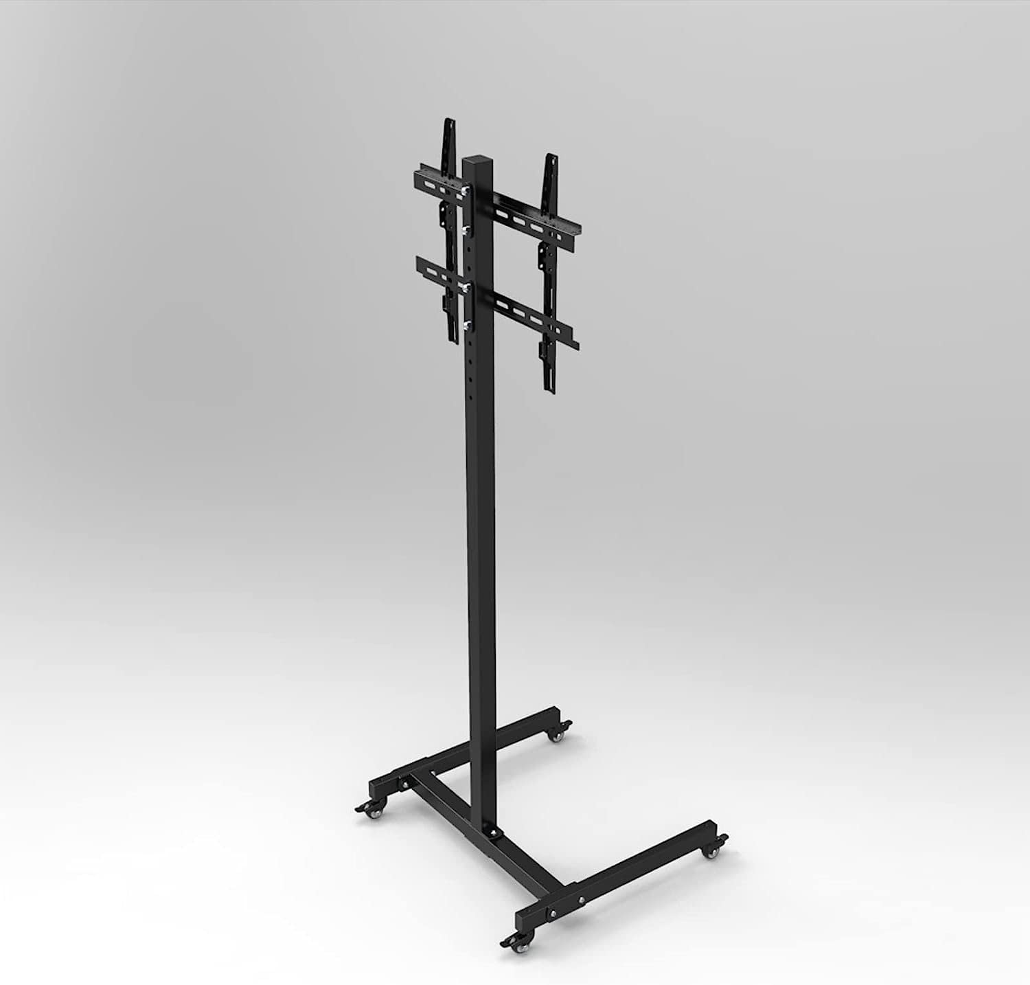 HPTHLY Mobile Tv Cart On Wheels For 32-55 Inch Tvs,Height Adjustable Tv Trolley Floor Stand,Horizontal And Vertical Screen Rotation Switching Tv Mount Tv Stand
