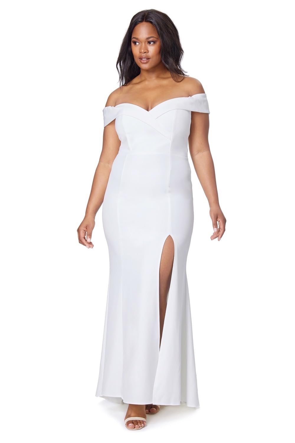 Jarlo London Bella Bardot Maxi Dress Donna