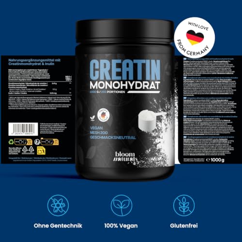Creatin Monohydrat Pulver Pulver 1 kg / 1000g - Ultra Reines Kreatin – Ansicht 5