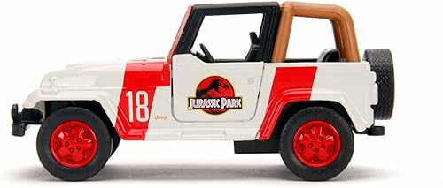 Miniatura 3 de Jada Toys Jurassic World 1:32 Jeep Wrangler - Coche fundido a presión, juguetes para niños y adultos