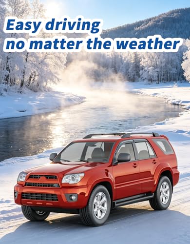 Image of Tape-on Rain Guards Fit for 2003-2009 Toyota 4Runner Extra-Thick Window Rain Guard Window Deflectors Window Vent Visors Vent Shades Exterior Car Accessories-4PCS