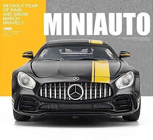 PEPSTTER 1/32 Model Car Zinc Alloy Pull Back Toy Diecast Toy Cars with Openable Doors, Sound and Light for Kids Boy Girl Gift(Multi Color) 4