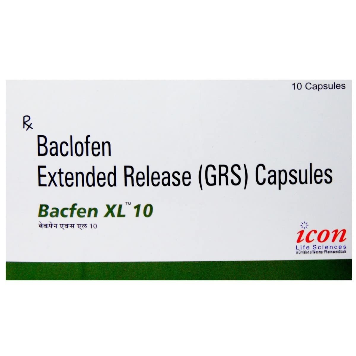 Bacfen XL 10 - Strip of 10 Tablets