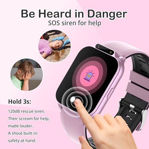 Image of Kids Waterproof Smart Watch Girls with Fitness Tracker Sports Activity