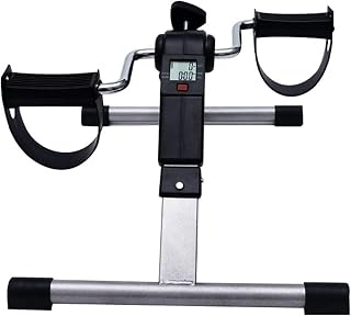 Ejercitador de pedal plegable, fisioterapia Ejercitadores de piernas y brazos Mini bicicleta estacionaria Mini equipo de entrenamiento interior plegable Fitness