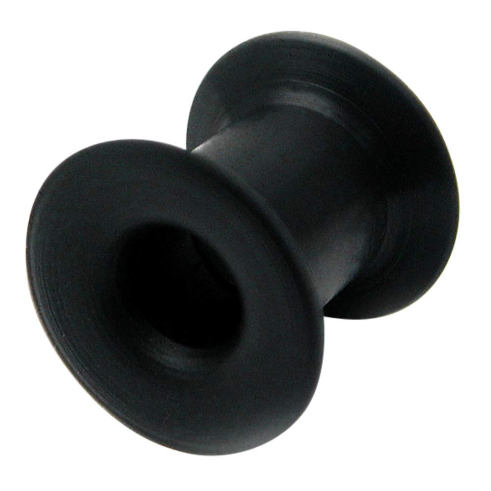 TDi Body Jewellery Silicone Ear Flesh Tunnel. Size 8mm Gauge, Black