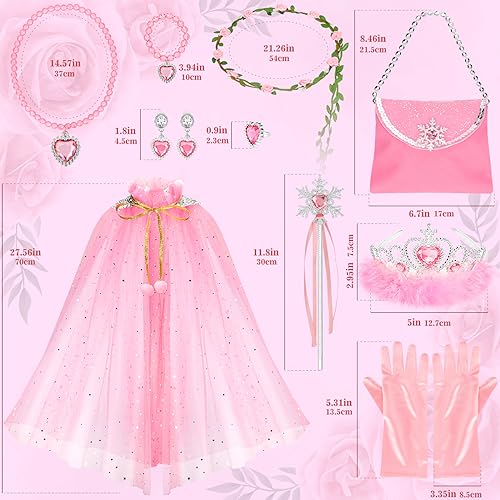 Set de disfraz princesa Fedio con 12 piezas para niñas miniatura 5