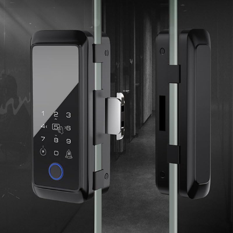 Serrure empreinte digitale aluminium contre perte clés avec clavier intelligent - 4