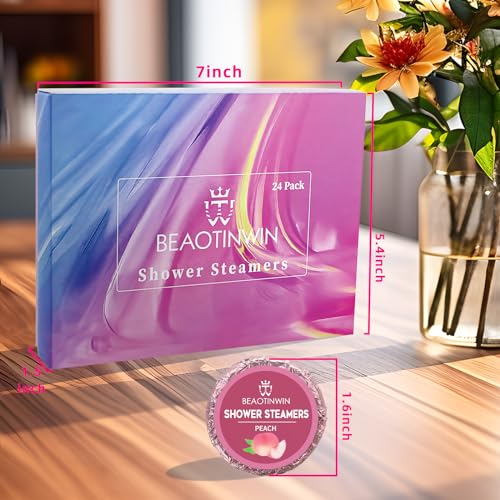 24 pcs Shower Steamers Aromatherapy Shower Tablets, Stress Relief and Luxury Self Care,Vegan Organic Shower Bomb Set, Pampering Birthday Relaxing Presents Hampers for Women Mum Ladies Teen Girls - Image 7
