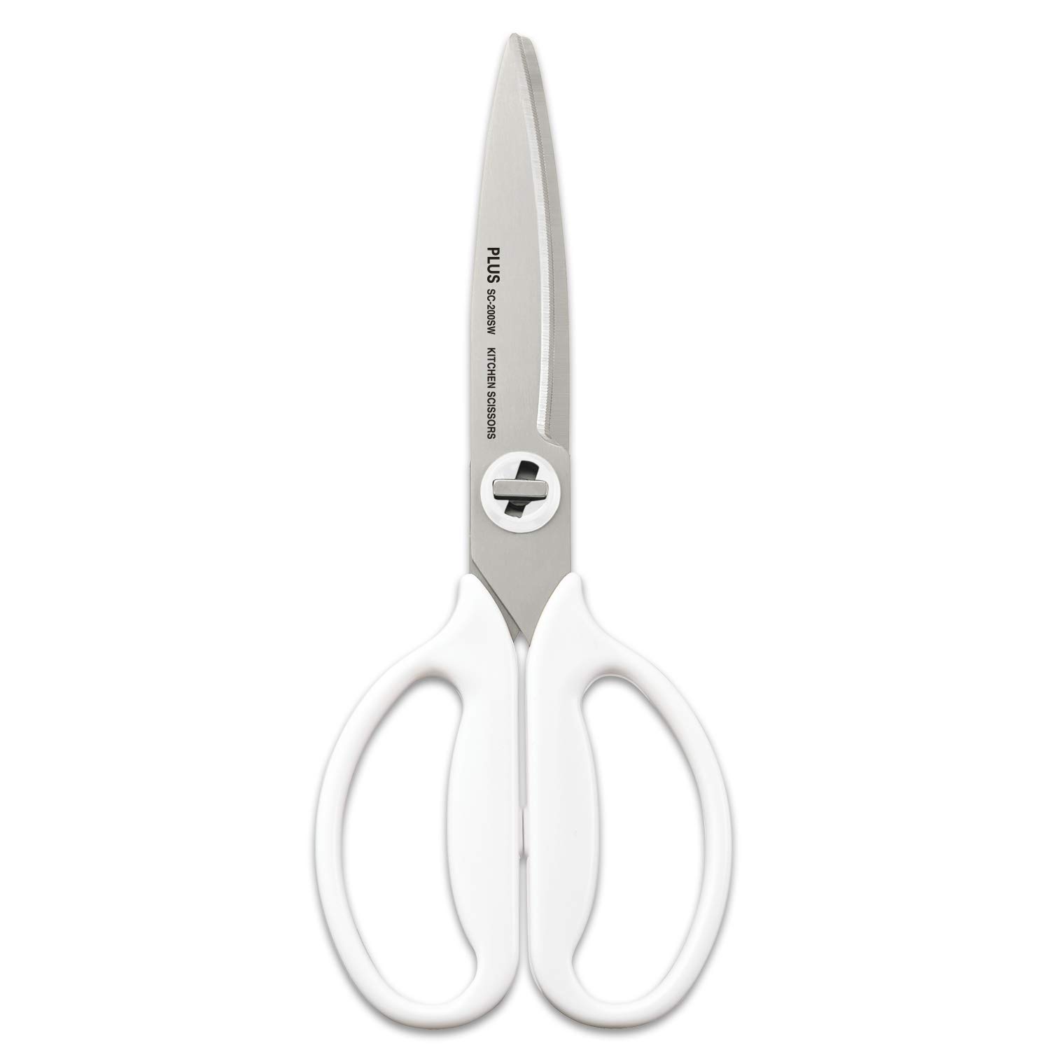 Plus Kitchen Shears Disassemble Dishwasher Safe Fit Cut Curved Mushroom White 35-119