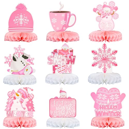 Centros de mesa invernales Gyufise para solucionar la decoración rápida de fiestas y Navidad