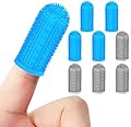 Petiepaw 8 Pack Dog Finger Toothbrush for Dog Teeth Cleaning, Dog/Cat Tooth Brushing Kit Cat Toothbrush with Full Surround Bristles, Dental Care for Puppies,Finger Tooth Brush for Medium/Large Dogs