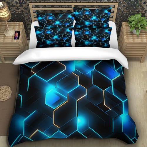 Housse de couette microfibre hypoallergénique douceur king size - 5