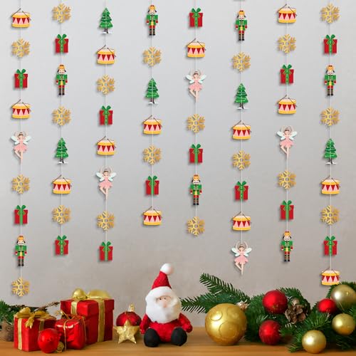 KatchOn Christmas Garland 6.5 feet, Hanging Christmas Decorations Indoor