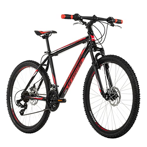 KS Cycling Mountainbike Hardtail 26'' Sharp (Schwarz-Rot, 51 cm)
