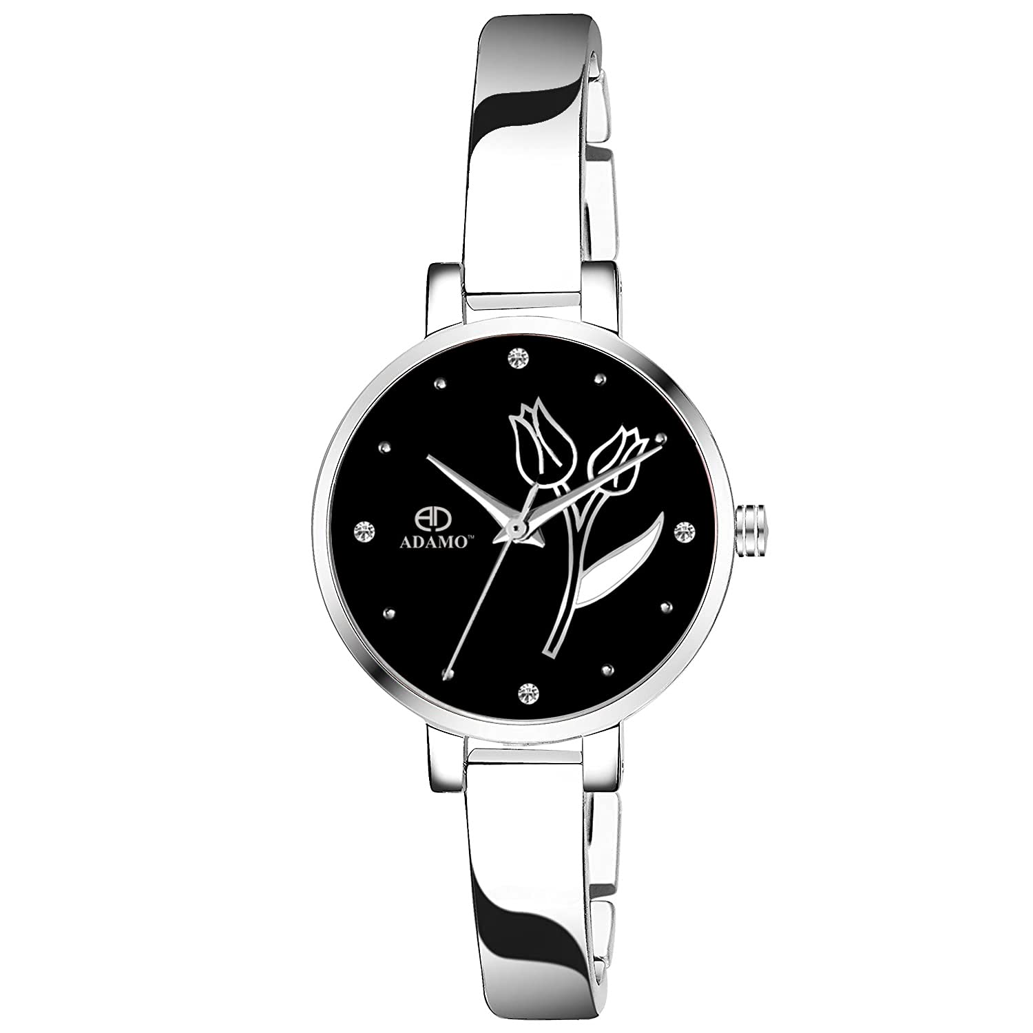 ADAMO Analogue Black dial Womens & Girlss Watch 857SSM02 (B092J8RFWP) Amazon Price History, Amazon Price Tracker