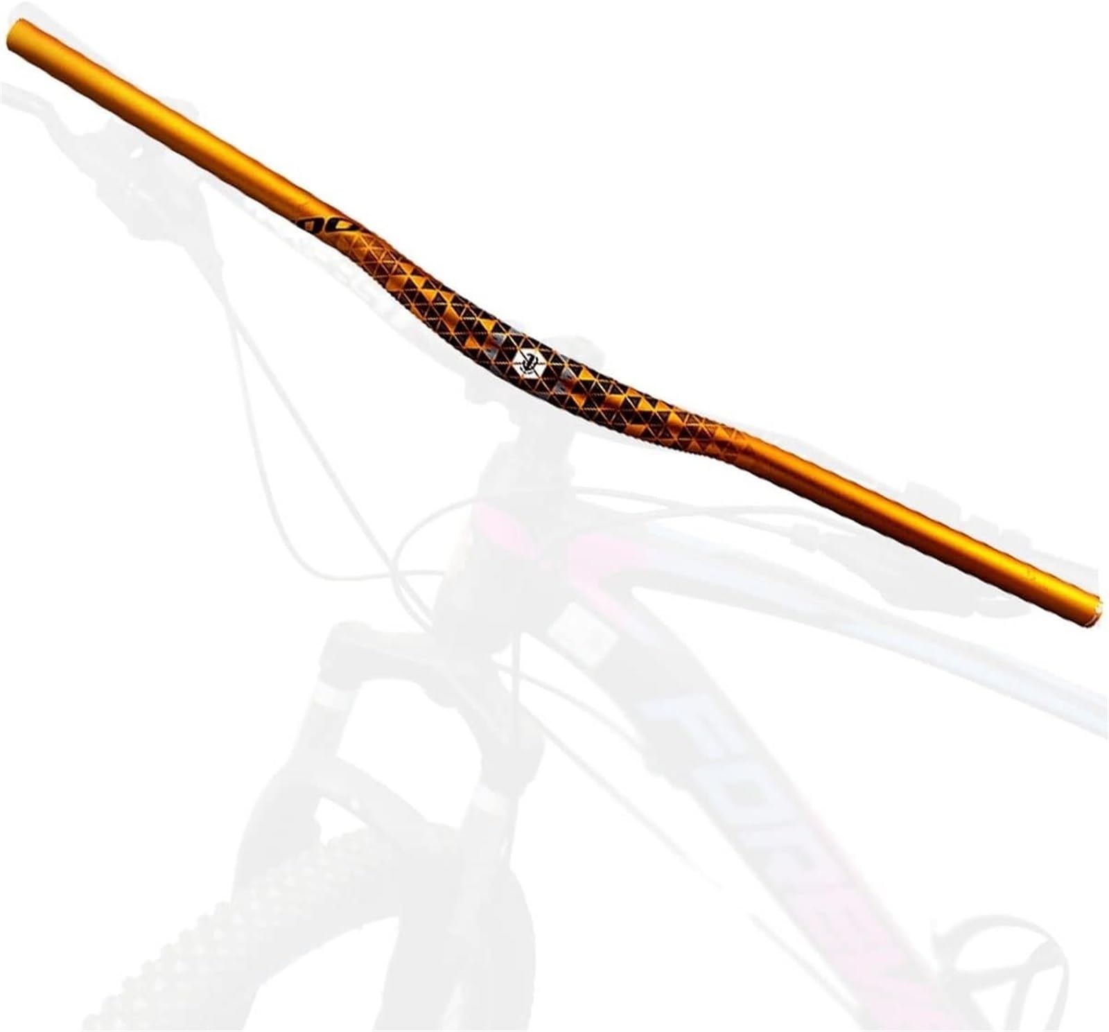Manillar de Bicicleta de montaña de aleación de Aluminio con Elevador, 780 mm x 800 mm, Ligero, Apto para Bicicletas de Ciudad (Amarillo, 800 mm).