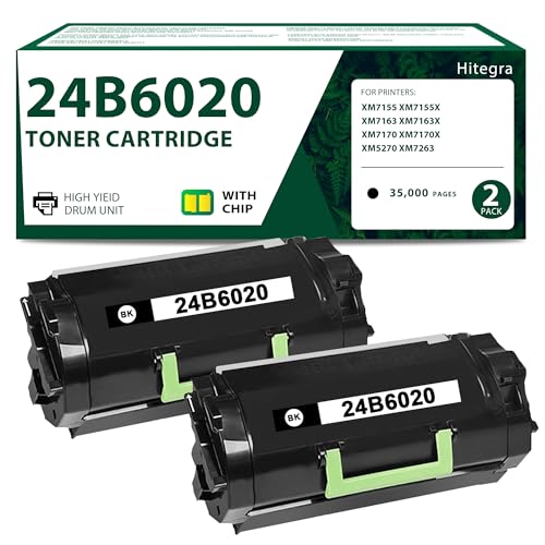 Image of Extra High Yield 24B6020 Toner Cartridge Black New Chip for XM7155 XM7163