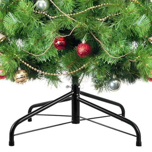 Happyyami 45cm árbol de Navidad del pie de Apoyo Plegable Titular de árbol Artificial para Las Decoraciones