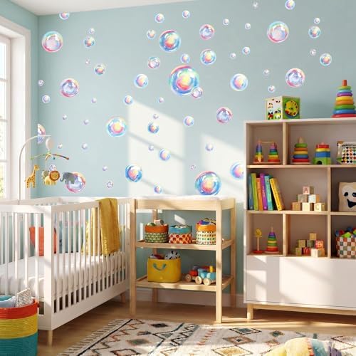 2 Sheets Bubble Stickers, Colorful Bubble Decorations — 사진 4