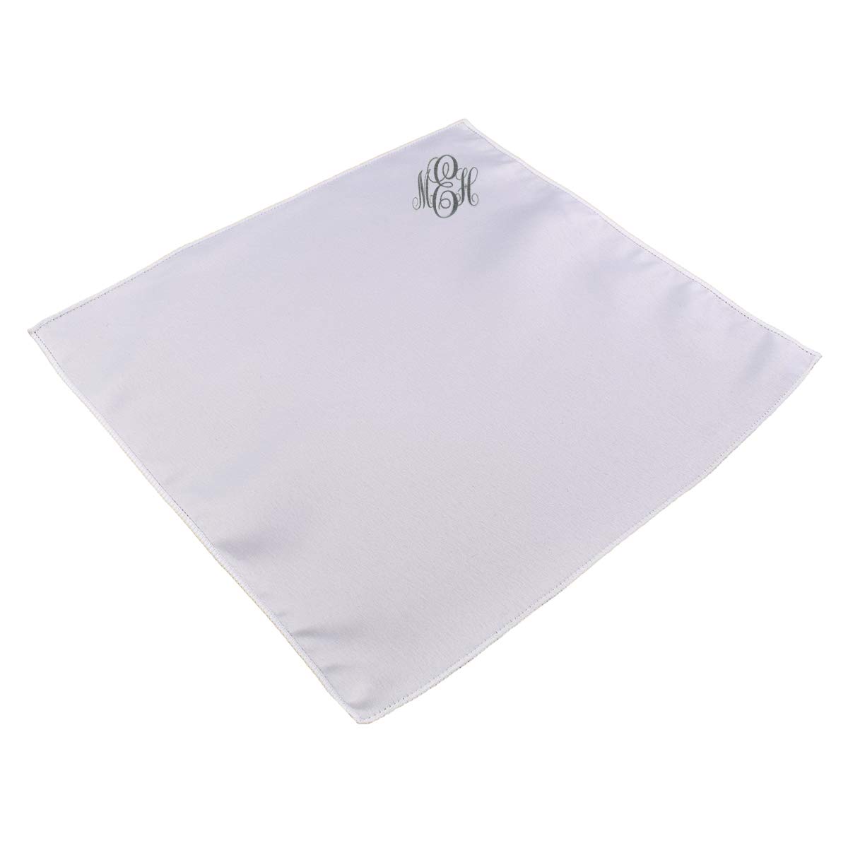 GTR-Prestige Giftware Personalised Monogram Fancy Script Pocket Square with 3 Initials