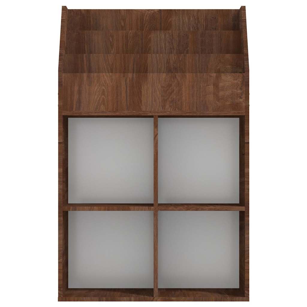 Portariviste Bambino Legno 71x30x114 cm Marrone