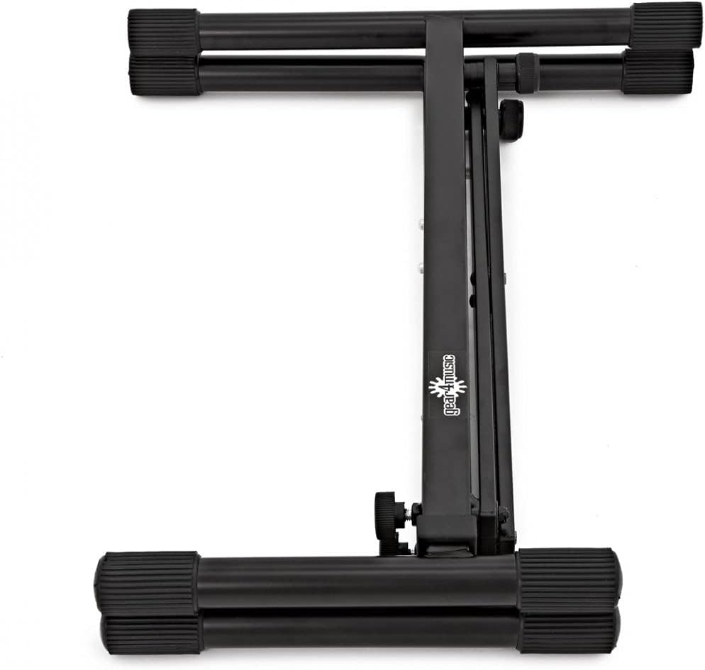 gear4music Universal Stand folded flat for storage