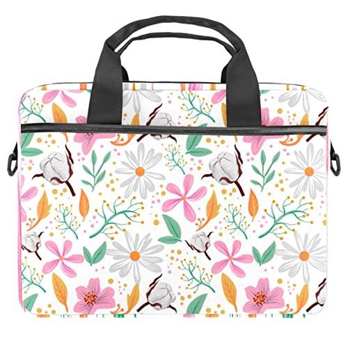 Sacoche ordinateur portable 13-14.5" anti-chocs imprimé carte fleurie