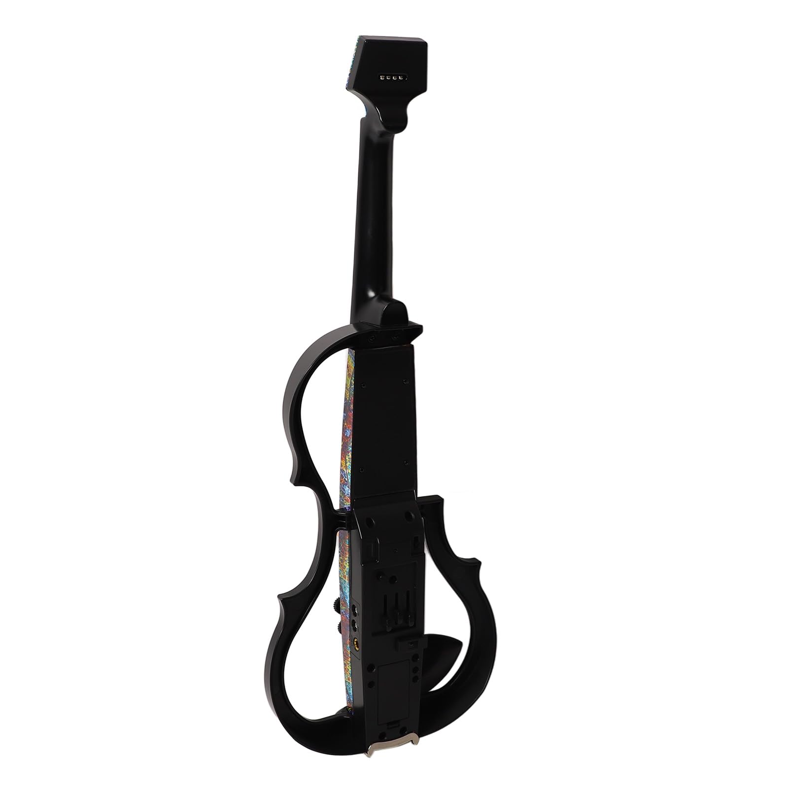 Drfeify Violino Elettrico Senza Testa, Corpo in Fibra di Carbonio, Violino Elettrico Silenzioso con Bordo in ABS, Pickup DV 10B, per Musicisti Che Praticano e Suonano, con Amplificatore per Cuffie e