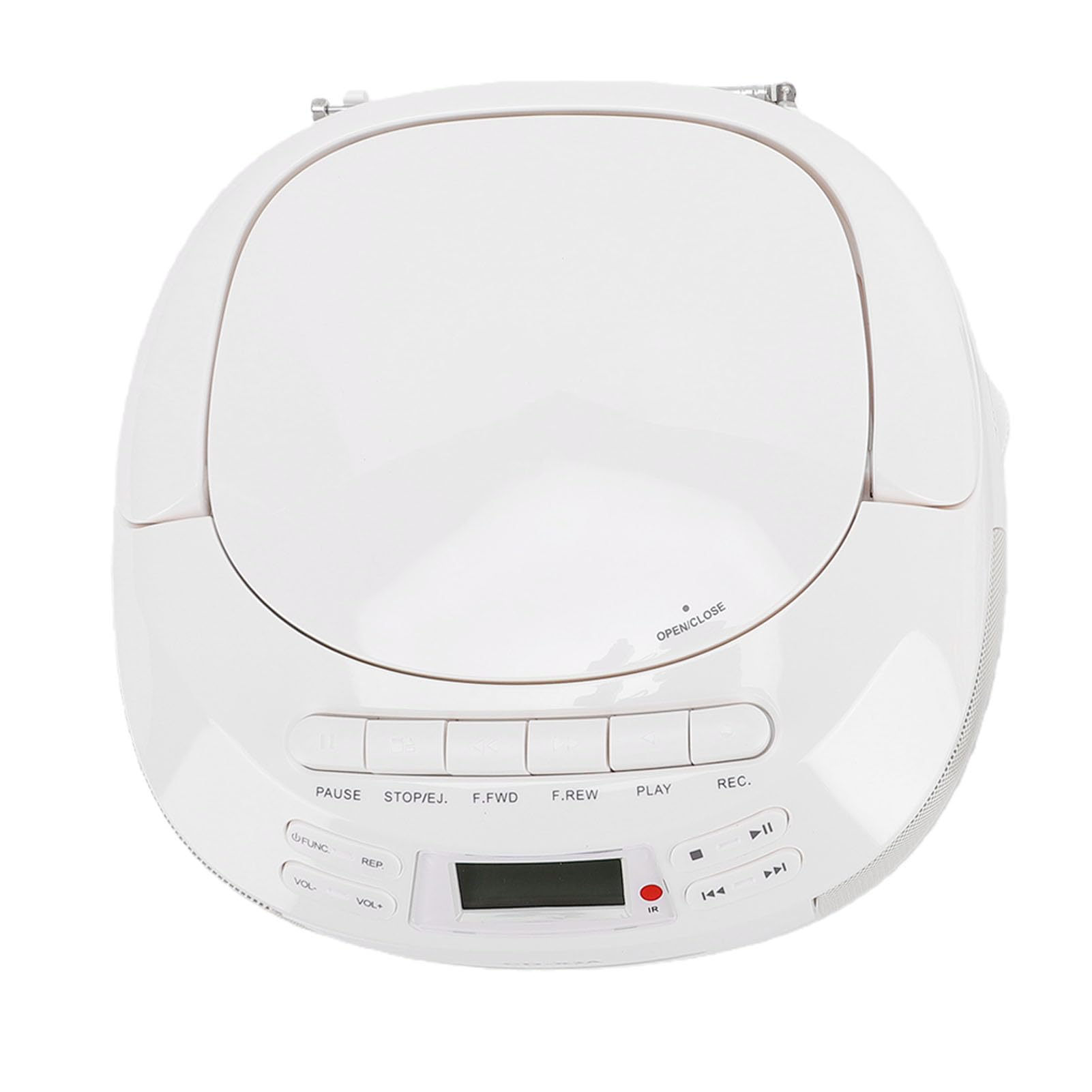Dpofirs Reproductor Portátil de CD y Casete Bluetooth, Radio Am FM y Grabación en Cinta, for Hogar Exteriores Cocina (White)