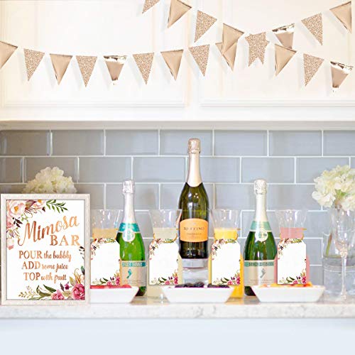 Image of 30Ft Champagne Gold Party Decorations Triangle Pennant Banner Gold Hanging Paper Flag Bunting for Graduation Wedding Birthday Bridal Shower Bachelorette Engagement Anniversary Hen Party Supplies