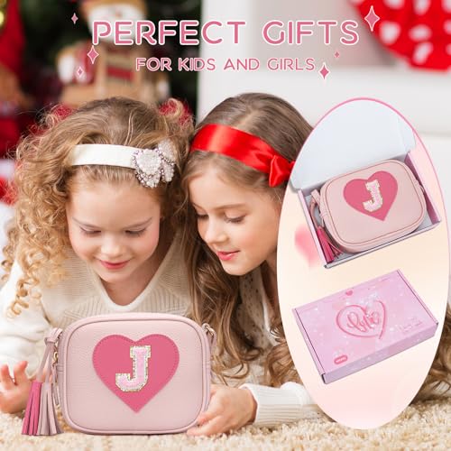 Image of KKXIU Birthday Gifts for Girls Initial Toddler Purse Cute Kids Crossbody Bag