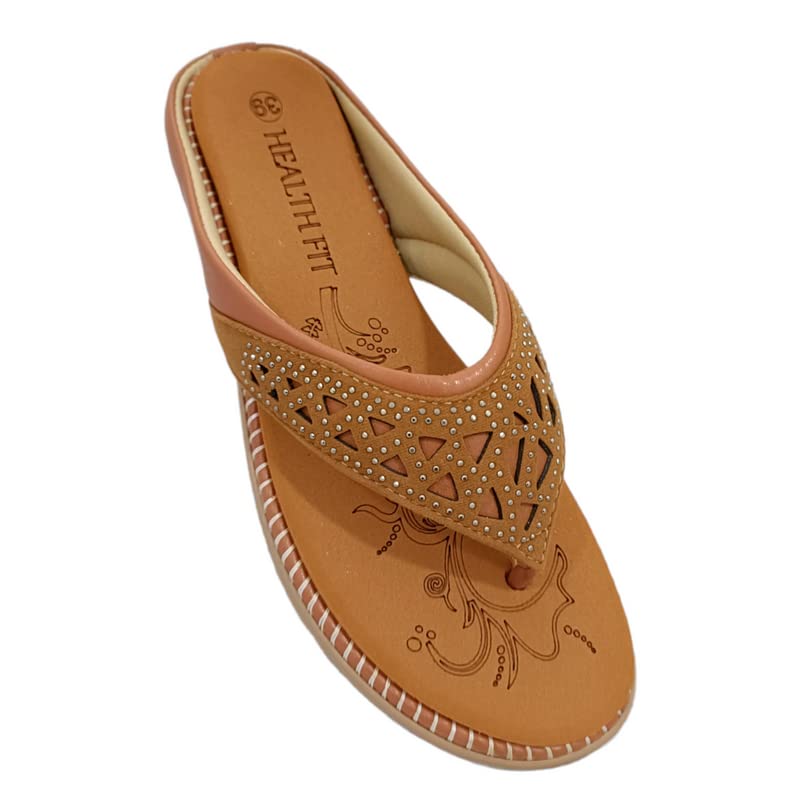 Image of HEALTH FIT Extra Super Soft Ortho Care Diabetic & Orthopedic Slippers /Doctor Chappal & Footwear with Memory Foam
