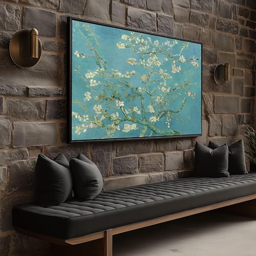 Impression sur toile Amandier en fleurs reproduction 60x80cm