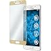 Produktbild PhoneNatic 1 x Glas-Folie klar Full-Screen Gold kompatibel mit Samsung Galaxy A7 (2016) A710 - Panzerglas für Galaxy A7 (2016) A710