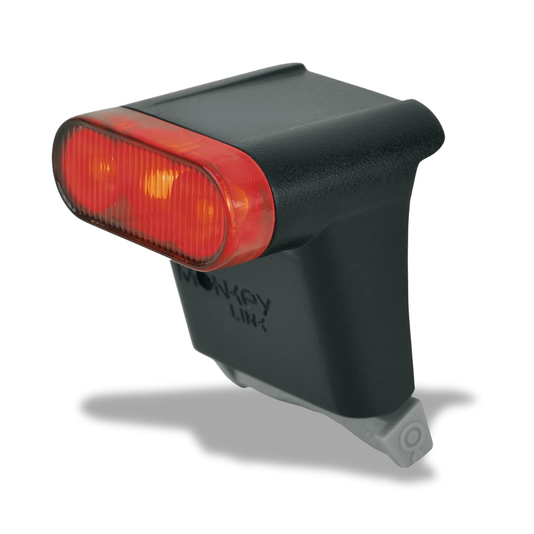 MonkeyLink Light REAR RECHARCHE tylne światło do roweru, akcesoria rowerowe (sportowe światło tylne z 3 diodami LED, magnetyczne mocowanie, mocny uchwyt, czas pracy baterii 4,5 godziny, dopuszczenie
