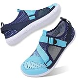 Hiking Water Shoes Mens Womens Barefoot Aqua Swim Walking Shoes with Drainage Breathable Quick Dry 8-9 Women/6.5-7 Men