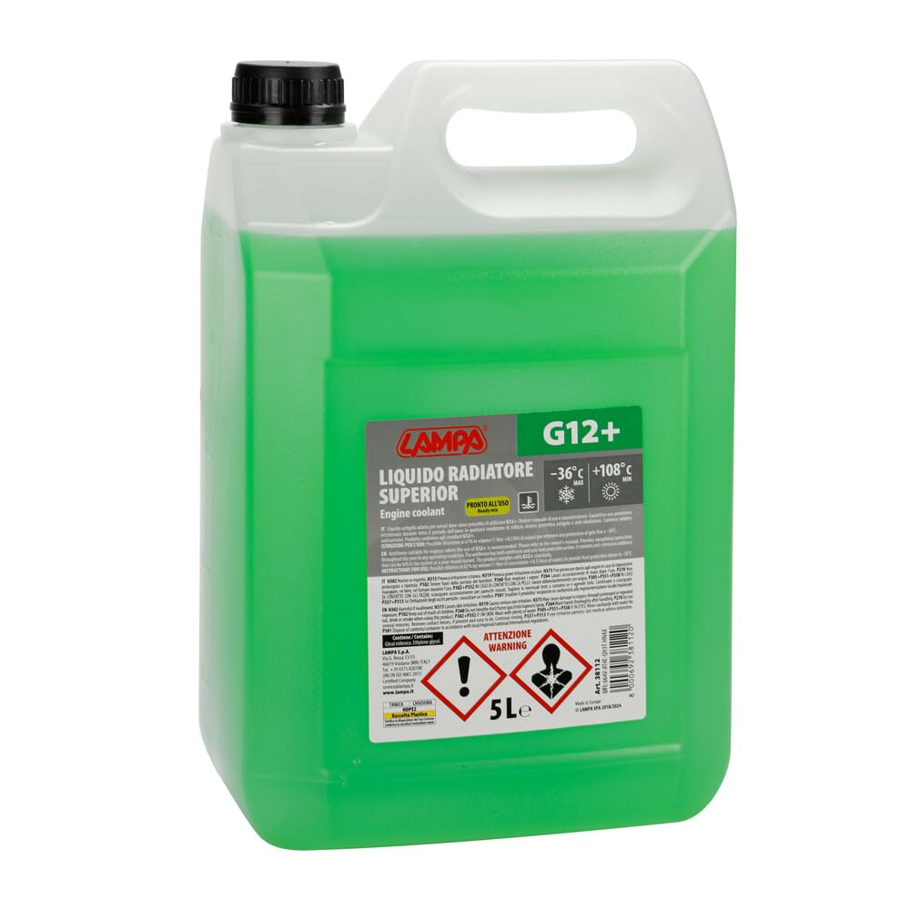 LAMPA 38112 anticongelante Verde 5LT. Concentrado Ratio (-36 °C) Frasco