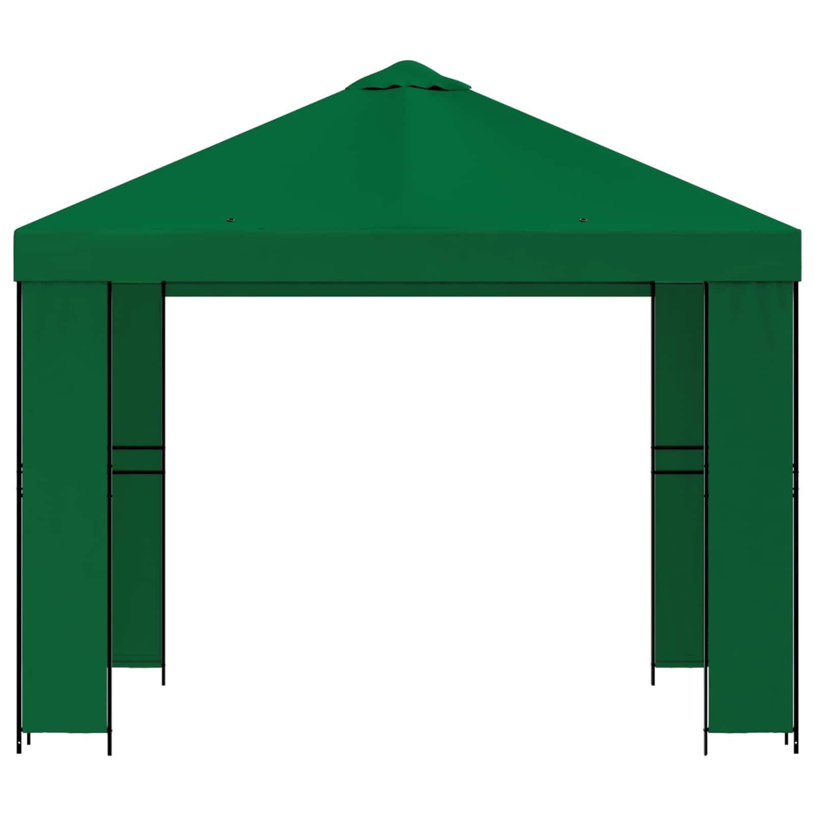 Altana 3 x 3 m zielony poliester i stal 190 gsm