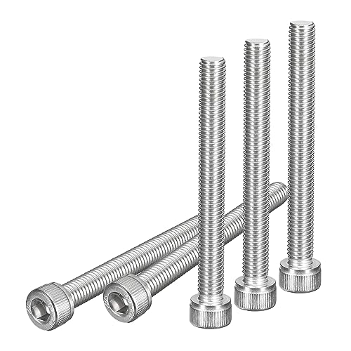 DTGN M8x75mm Socket Head Cap Screws Bolts, 5Pcs 304 Stainless Steel 18-8, Metric Machine Hex Socket Screw, Hex Drive