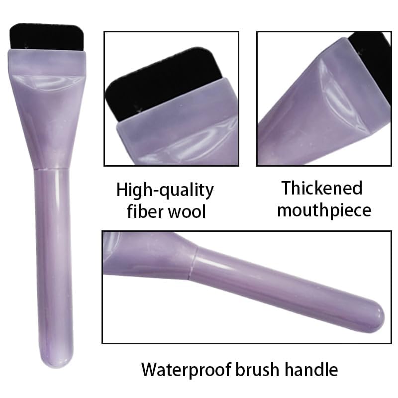4PCS Flat Foundation Brushes Set - Spatula Makeup Brush for Liquid Foundation, Face Cream, Powder, Concealer, Blush & Contour - Professional Blender Application Tools