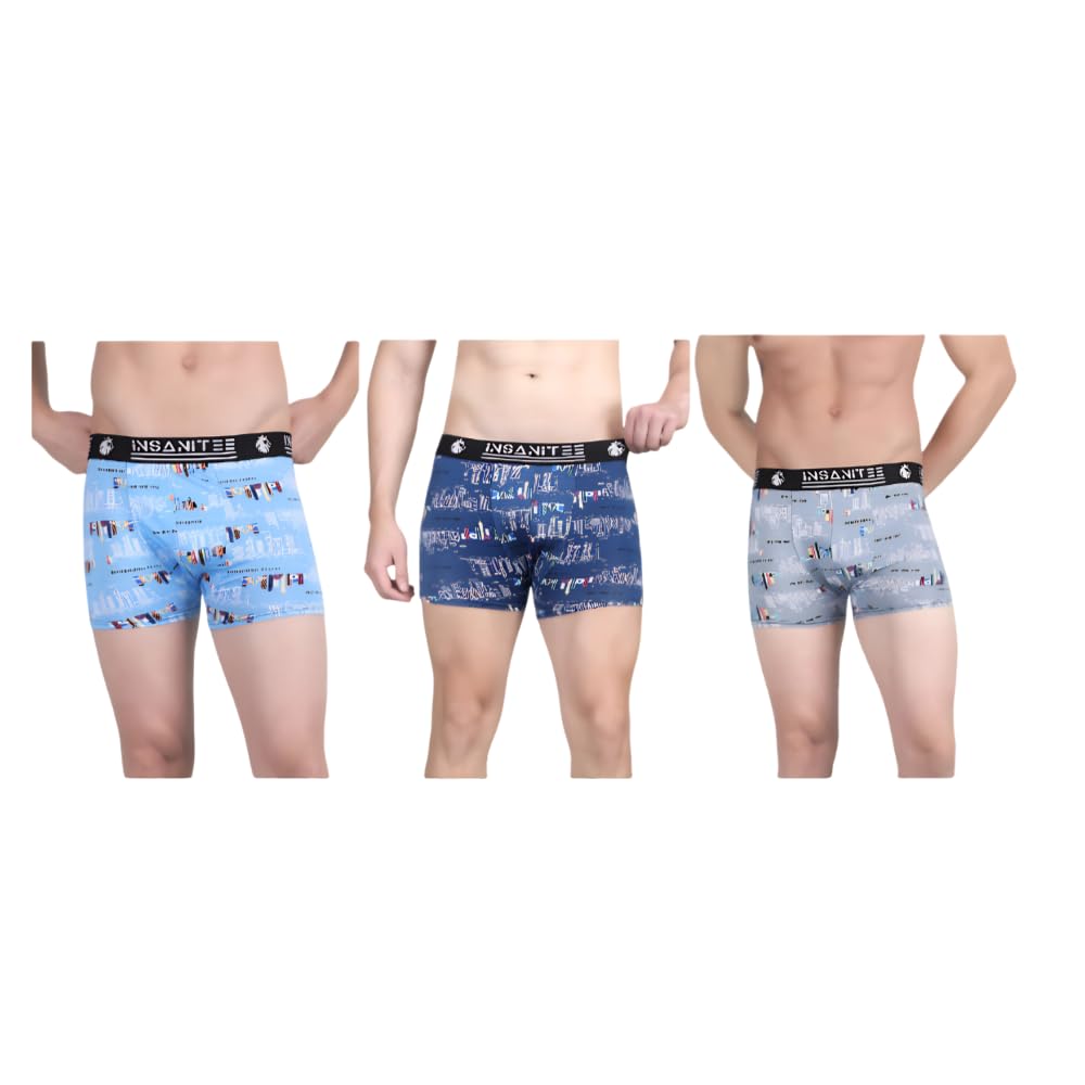 insanitee Men's Nylon Stretch Printed Trunk | Ultra-Soft, Breathable Innerwear for Men | Stylish & Supportive Fit-picture-45