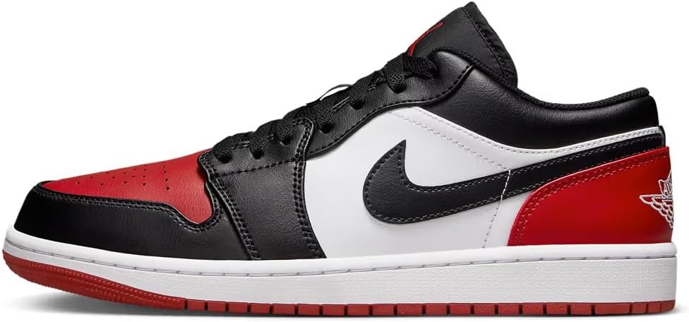 AIR JORDAN 1 Low Triple White (2022) 553558-136 Size, Bred Zwart Rood, 41 EU