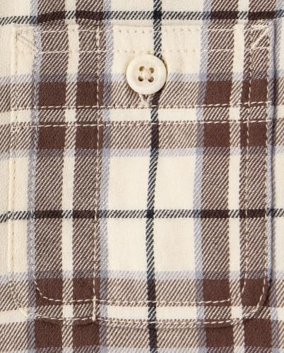 Image of The Children's Place Boys Long Sleeve Plaid Flannel Button Up Shirt